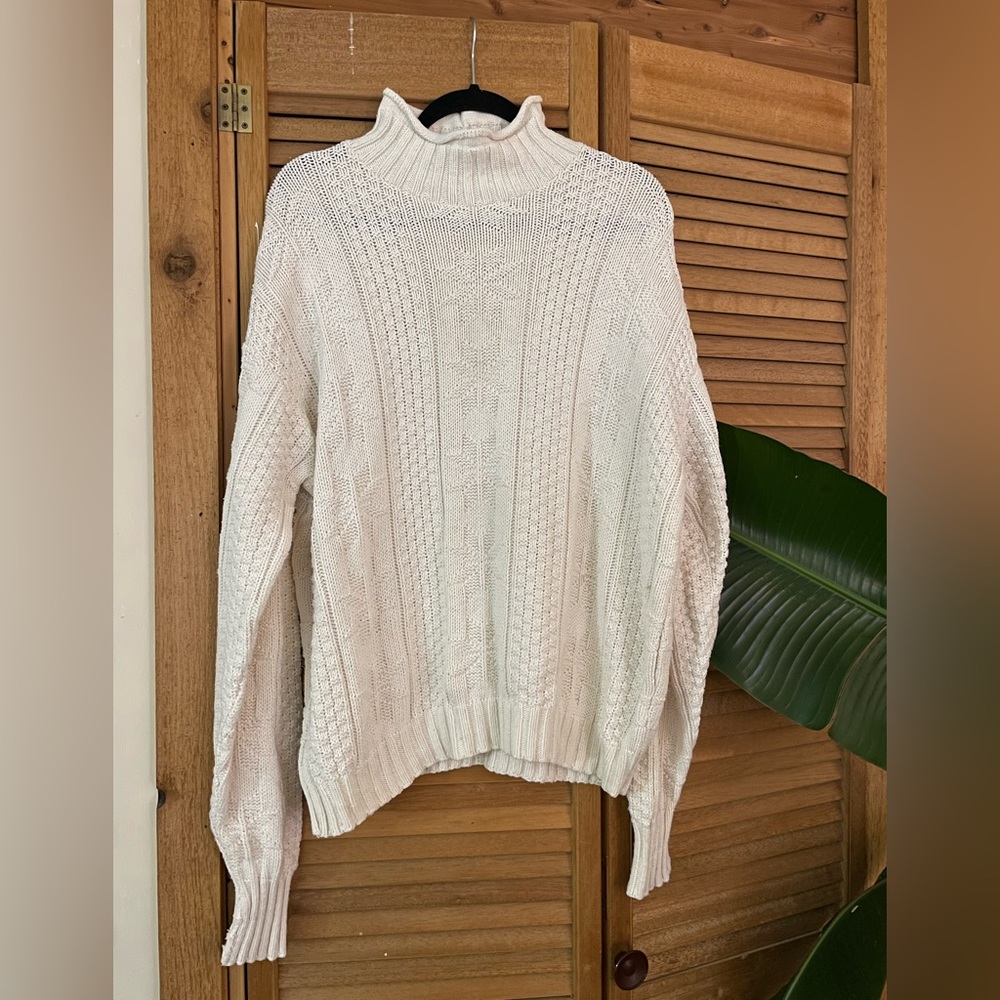 Britches Vintage Hand Knit 100% Cotton Sweater